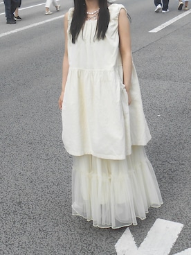 「FREAK'S STORE（フリークスストア）のアイテム（スカート）」を使った、ramuさん（レディース・147cm）の秋コーディネート