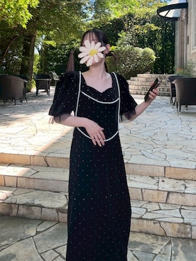 「アイテム（ドレス）」を使った、ramuさん（レディース・147cm）の秋コーディネート