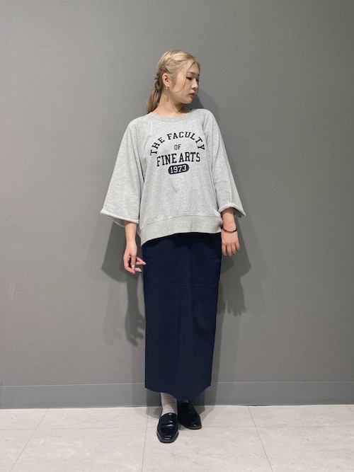 URBAN RESEARCH DOORS tシャツ Tシャツ ミニ裏毛BIGスリーブロゴ