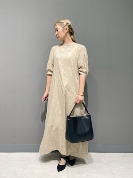 「RODE SKO（ロデスコ）のワンハンドル3WAYバッグ（ハンドバッグ）」を使った、takeさん（レディース・158cm）の秋コーディネート