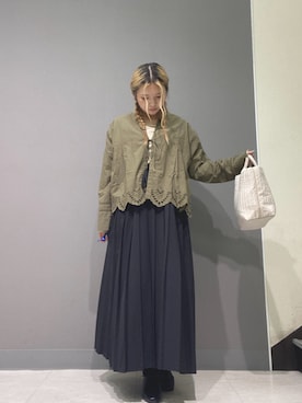 「シャツカーディガン」｜takeさん（レディース・158cm）の秋コーディネート