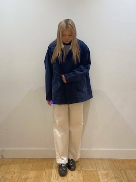 「アイテム（マウンテンパーカー）」を使った、takeさん（レディース・158cm）の秋コーディネート