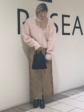 「冬の差し色コーデ」｜takeさん（レディース・158cm）の冬コーディネート