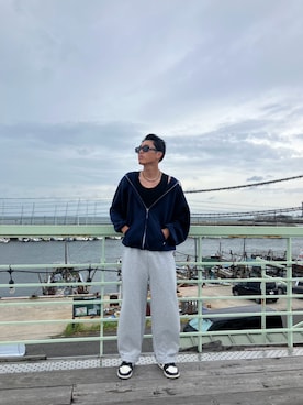 「NIKE（ナイキ）のアイテム（スニーカー）」を使った、shinya1515さん（メンズ・178cm）の夏コーディネート