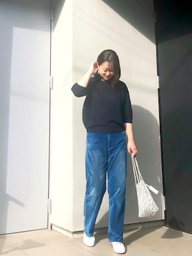 「FRAMeWORK（フレームワーク）のアイテム（ローファー）」を使った、kumikoさん（レディース・165cm）の秋コーディネート