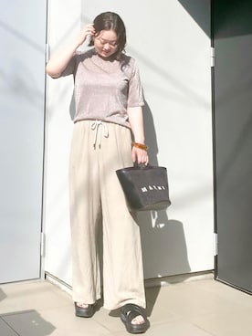 「MARNI（マルニ）のアイテム（バッグ）」を使った、kumikoさん（レディース・165cm）の秋コーディネート
