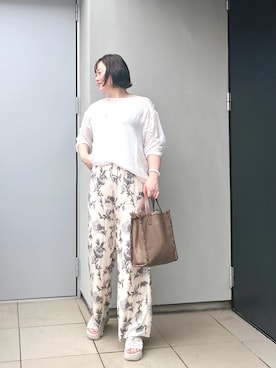 「IENA（イエナ）のアイテム」を使った、kumikoさん（レディース・165cm）の夏コーディネート