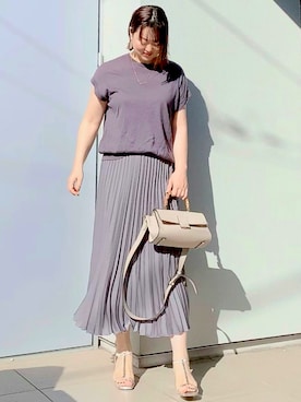「シルバーシューズ」｜「アイテム（アンサンブル）」を使った、kumikoさん（レディース・165cm）の秋コーディネート