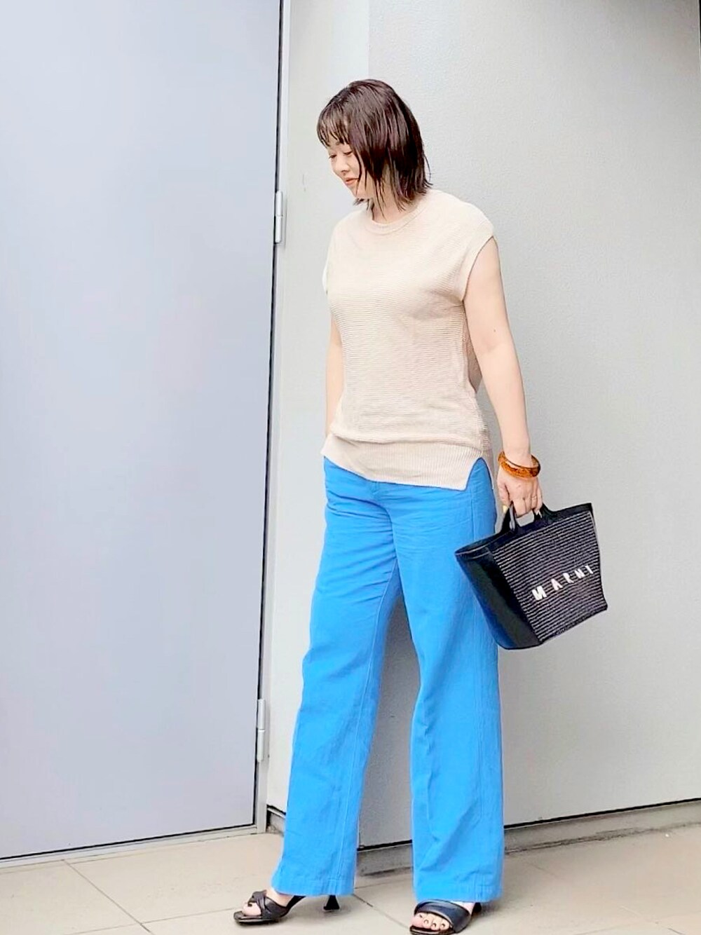 IENA - ♡Hiro♡IENA ボーダーリブフレンチスリーブプルオーバー IENA（イエナ）の「ボーダーフレンチスリーブプルオーバー◇（T