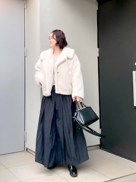 「IENA（イエナ）のアイテム」を使った、kumikoさん（レディース・165cm）の冬コーディネート