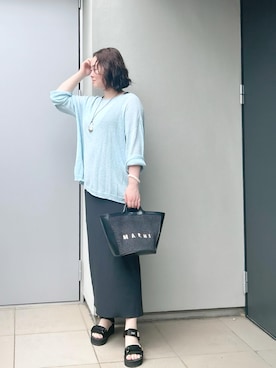 「MARNI（マルニ）のアイテム」を使った、kumikoさん（レディース・165cm）の夏コーディネート