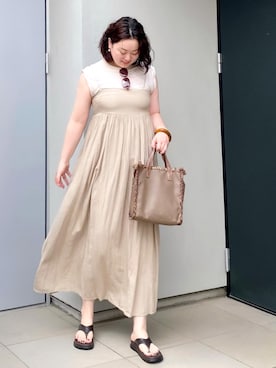 「メッシュバッグ」｜kumikoさん（レディース・165cm）の夏コーディネート