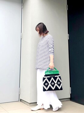 「FRAMeWORK（フレームワーク）のアイテム（ローファー）」を使った、kumikoさん（レディース・165cm）の夏コーディネート