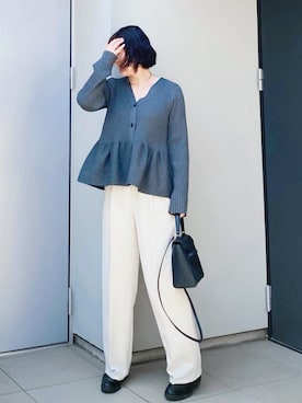 「アイテム（チョーカー）」を使った、kumikoさん（レディース・165cm）の春コーディネート