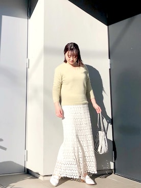 「FRAMeWORK（フレームワーク）のアイテム（ローファー）」を使った、kumikoさん（レディース・165cm）の冬コーディネート