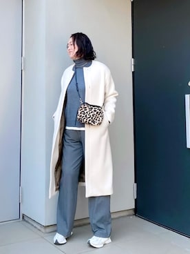 「FRAMeWORK（フレームワーク）のアイテム（トップス）」を使った、kumikoさん（レディース・165cm）の冬コーディネート