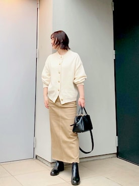 「ボストンバッグ」｜kumikoさん（レディース・165cm）の冬コーディネート