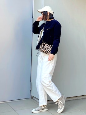 「Lee（リー）のアイテム（ブルゾン）」を使った、kumikoさん（レディース・165cm）の冬コーディネート