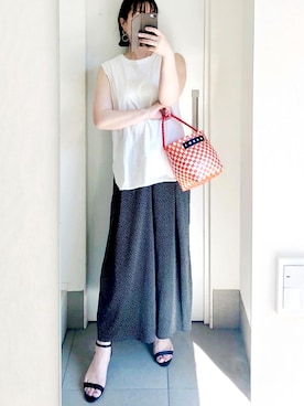 「LUCAS JACK（ルーカスジャック）のアイテム」を使った、kumikoさん（レディース・165cm）の夏コーディネート