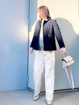 「FRAMeWORK（フレームワーク）のアイテム（ブーツ）」を使った、kumikoさん（レディース・165cm）の冬コーディネート