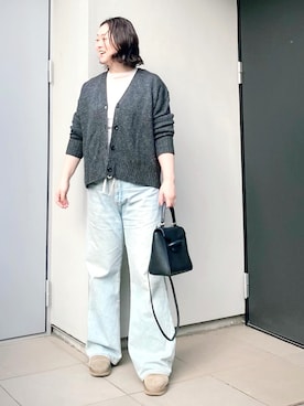 「アイテム（スリッポン）」を使った、kumikoさん（レディース・165cm）の秋コーディネート