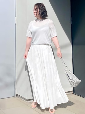 「Noble（ノーブル）のアイテム」を使った、kumikoさん（レディース・165cm）の夏コーディネート