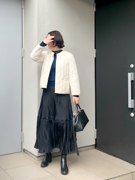 「アイテム（レインシューズ）」を使った、kumikoさん（レディース・165cm）の秋コーディネート