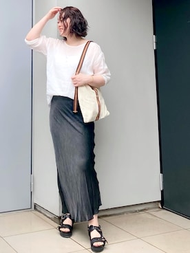 「Noble（ノーブル）のアイテム」を使った、kumikoさん（レディース・165cm）の夏コーディネート