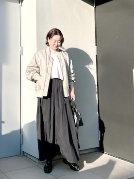 「FRAMeWORK（フレームワーク）のアイテム」を使った、kumikoさん（レディース・165cm）の冬コーディネート