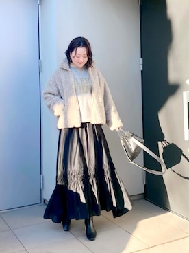 「IENA（イエナ）のアイテム」を使った、kumikoさん（レディース・165cm）の冬コーディネート