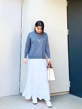 「FRAMeWORK（フレームワーク）のアイテム（ローファー）」を使った、kumikoさん（レディース・165cm）の冬コーディネート