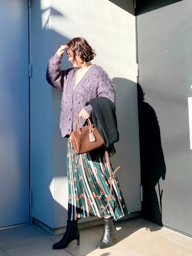 「アイテム（ボストンバッグ）」を使った、kumikoさん（レディース・165cm）の秋コーディネート