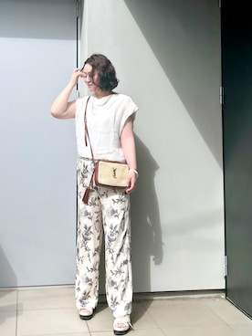 「FRAMeWORK（フレームワーク）のアイテム」を使った、kumikoさん（レディース・165cm）の夏コーディネート