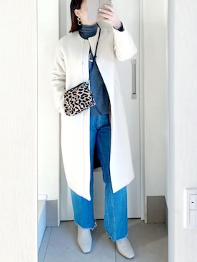 「FRAMeWORK（フレームワーク）のアイテム（ブーツ）」を使った、kumikoさん（レディース・165cm）の冬コーディネート