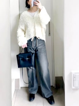 「Whim Gazette（ウィムガゼット）のアイテム（パンツ）」を使った、kumikoさん（レディース・165cm）の春コーディネート