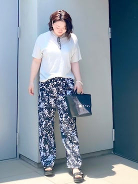 「アイテム（ハンドバッグ）」を使った、kumikoさん（レディース・165cm）の夏コーディネート