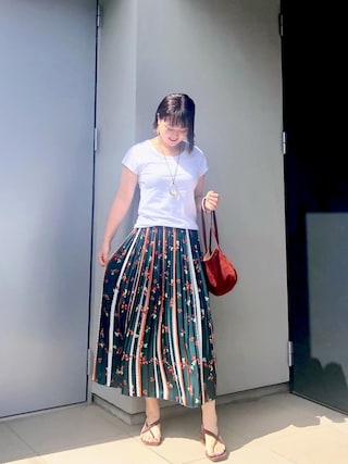 IENA（イエナ）の「ドットフラワープリーツスカート◇（スカート 