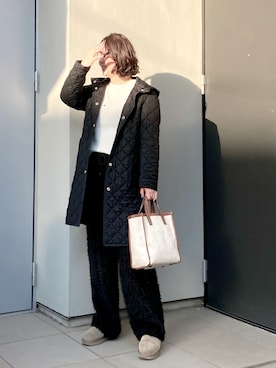 「FRAMeWORK（フレームワーク）のアイテム」を使った、kumikoさん（レディース・165cm）の冬コーディネート