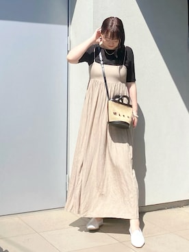 「FRAMeWORK（フレームワーク）のアイテム（ワンピース/ドレス）」を使った、kumikoさん（レディース・165cm）の春コーディネート