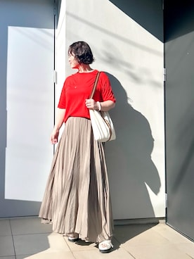 「FRAMeWORK（フレームワーク）のアイテム」を使った、kumikoさん（レディース・165cm）の秋コーディネート