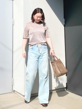 「メッシュバッグ」｜kumikoさん（レディース・165cm）の夏コーディネート