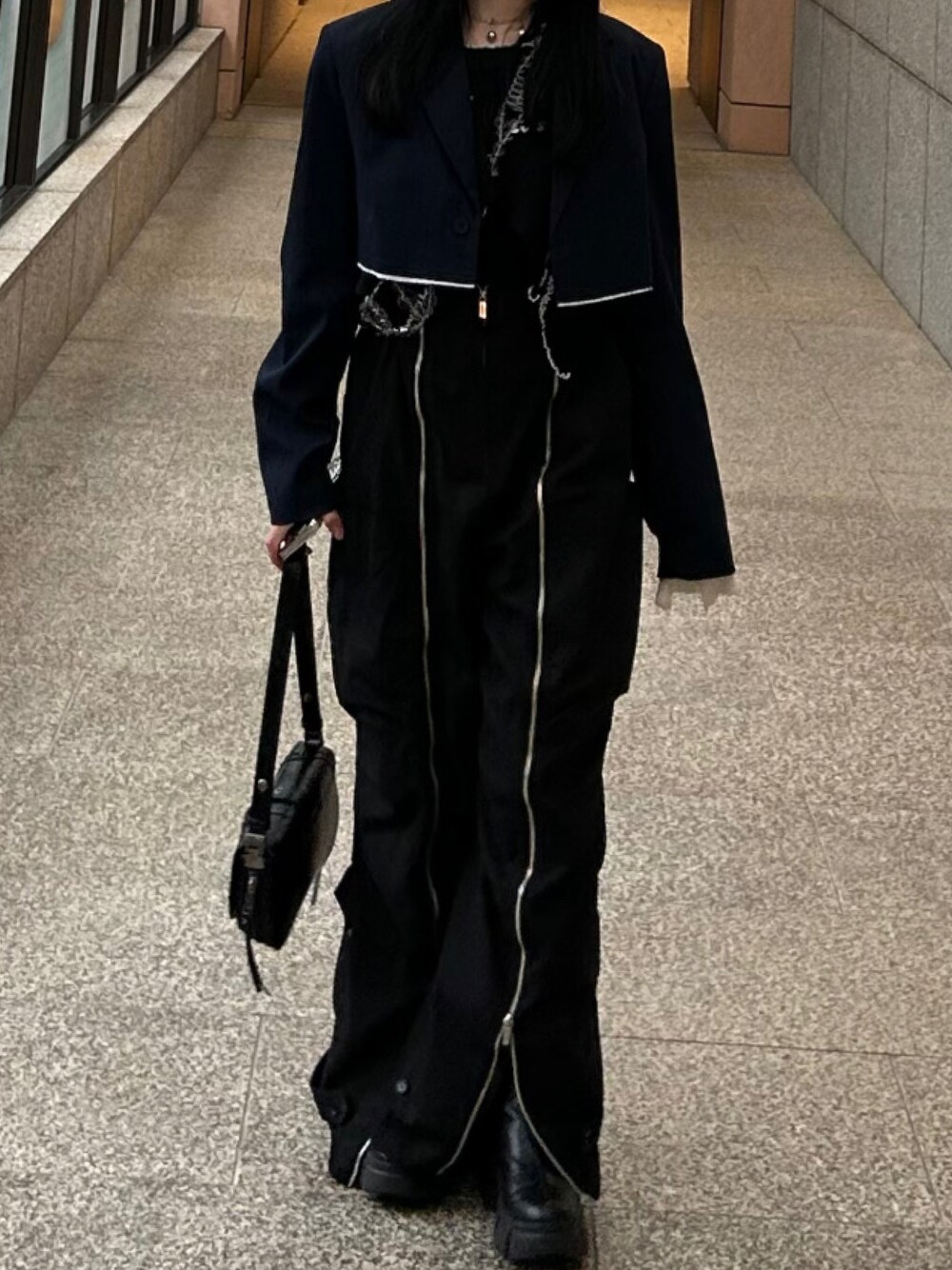 メゾンスペシャル 23AW ジップフライトパンツ サロペット ミリタリー