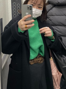 「Ray BEAMS（レイビームス）のアイテム（その他アウター）」を使った、ririka  さん（レディース・153cm）の冬コーディネート