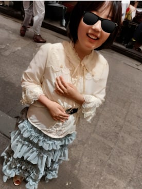 「アイテム（スカート）」を使った、メルちゅ入院中ですがー　さん（キッズ・155cm）の秋コーディネート