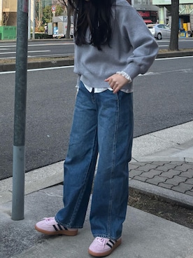 「URBAN RESEARCH Sonny Label（アーバンリサーチサニーレーベル）のアイテム（パンツ）」を使った、taeさん（レディース・162cm）の冬コーディネート