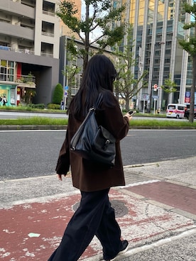 「アイテム（バックパック/リュック）」を使った、taeさん（レディース・162cm）の秋コーディネート