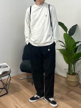 「KANGOL（カンゴール）のアイテム」を使った、週一朝マックさん（メンズ・175cm）の夏コーディネート