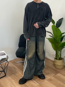 「アイテム（トップス）」を使った、週一朝マックさん（メンズ・175cm）の夏コーディネート