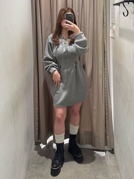 横幕学美さん(レディース・153cm)の冬コーディネート