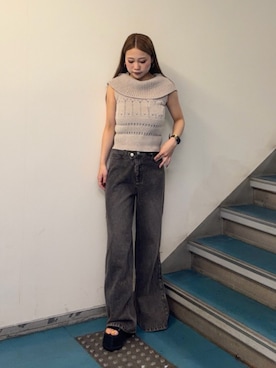 横幕学美さん(レディース・153cm)の夏コーディネート